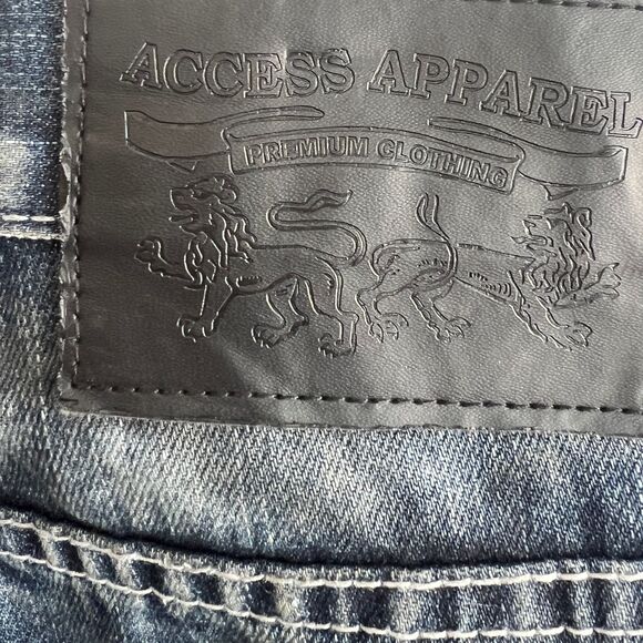 Men's Access Apparel Biker Jeans - Picture 6 of 14